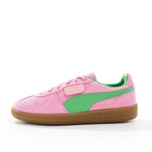 PUMA Palermo Special sneakers in pink and green NWOT